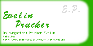 evelin prucker business card